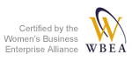 Certified by the Women's Business Enterprise Alliance